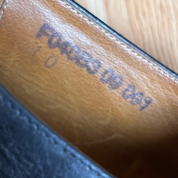 John Varvatos Black Leather Slip-On Shoes – Made in Italy – Crepe Sole - Size 10 - Picture 13 of 13